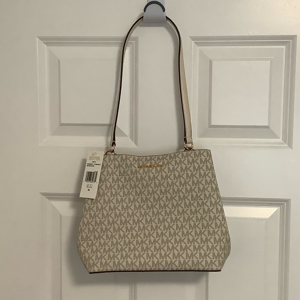 Michael Kors Pratt Medium Monogram Shoulder Bag